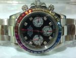 Best Replica Rolex Daytona Rainbow Stainless steel Chronograph Watch